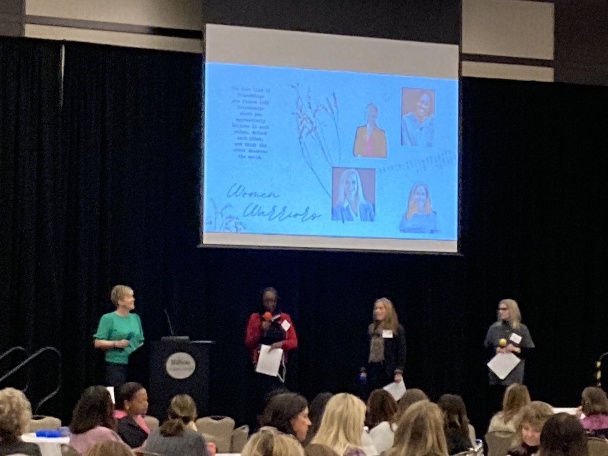 Day 2 Celebrating Women in Leadership Conference kicking off with OH Superintendents Cari Buehler, Dr. Kim Miller, Dr. Veronica Motley and Shelly Vaughn. #BASAWomensConference