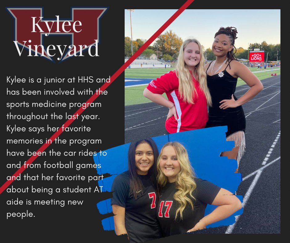 Student AT Aide Highlight: Kylee Vineyard!! #NATM2023 #hendersonlions