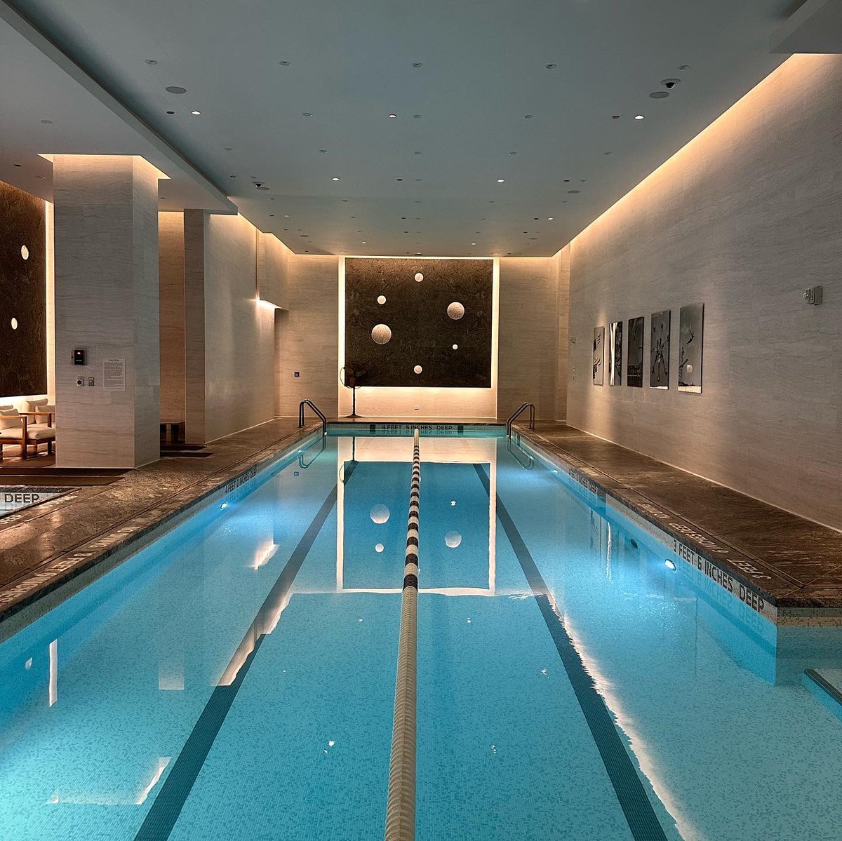 ExtellMGMT's tweet photo. The centerpiece of the restorative spa at Brooklyn Point, this 65 foot long indoor salt water pool which accompanies the oversized hot tub, infrared sauna and steam rooms! π
#Extell #ExtellManagement #LoveWhereYouWork #BrooklynPoint https://t.co/dK8rjrBdLZ