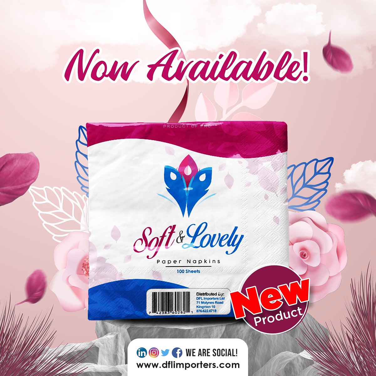 dflimporters's tweet photo. Its so Soft and it's oh so lovely! 

Located in your supermarkets and stores

#napkin
#soft
#lovely
#disposables https://t.co/Kmmq0hGSy5