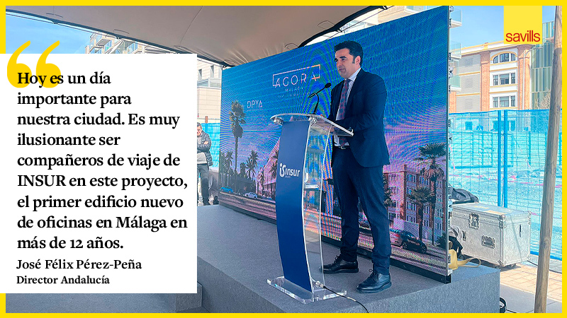 Savills_es's tweet photo. Colocada la primera piedra de Ágora, el nuevo edificio oficinas de última generación de @GrupoInsur en Málaga 👏 

Gracias a Insur y al Ayuntamiento de @malaga

#SomosSavillsMalaga @jfperezpena https://t.co/9b2QYeyRxt