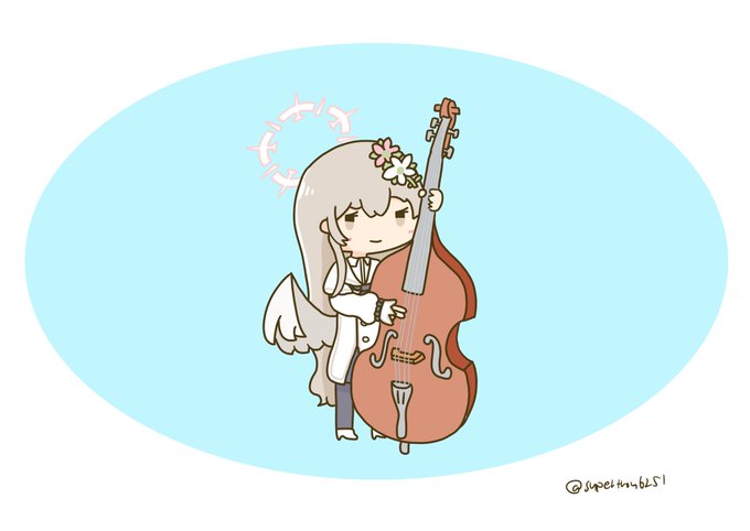 「立つ ヴァイオリン」のTwitter画像/イラスト(新着)