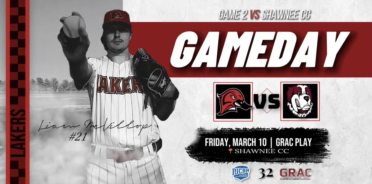LLC_Baseball's tweet photo. Lakers open up GRAC play TODAY!
📍Shawnee CC
🆚Saints of SCC
⏰12 PM DH
📊download Iscore Central
@matthew77porter and @Liammck34 kick it off for the Lakers!
@CSeropian gets the home opener!
#Finish #LakerUp #L4L https://t.co/RUVqPavanh