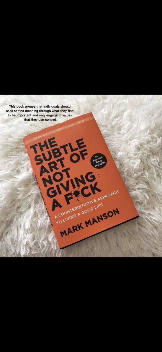 verbakeljollie1's tweet photo. Book: the subtle art of not giving A f*ck #books #mindset #entrepreneurbooks #thesubtleartofnotgivingafuck #notgivingafuck https://t.co/xURCwzemo0