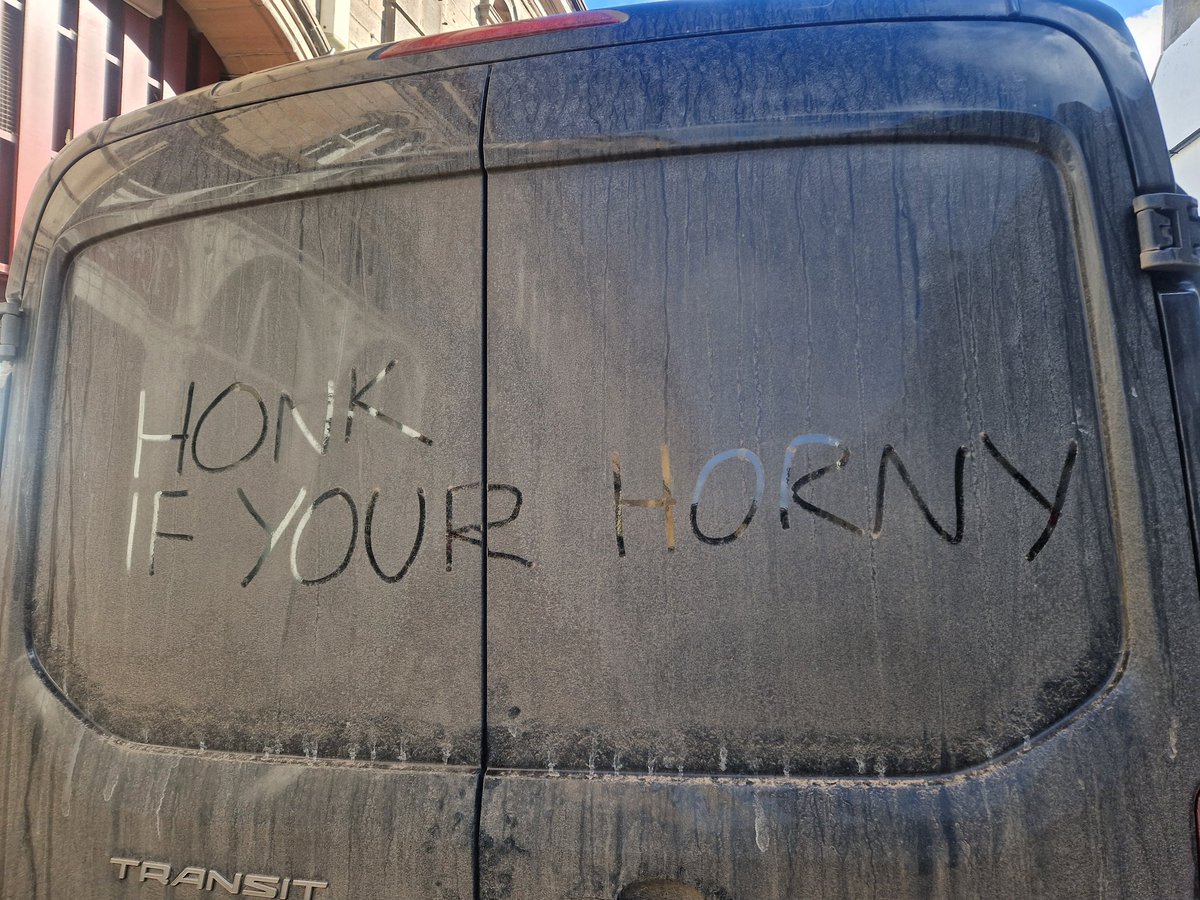 Someone kindly graffitied our van and I'm not sure what is making my teeth itch the most! 🙈