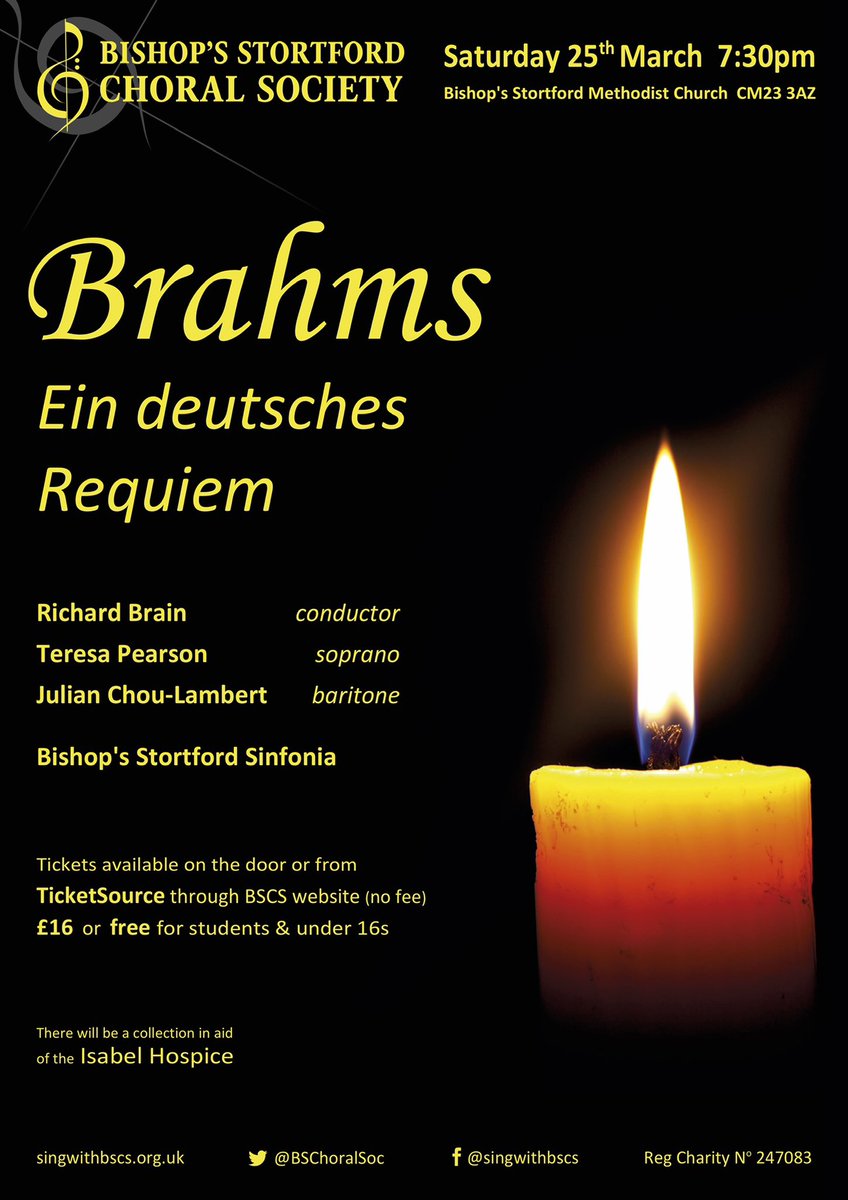 TWO WEEKS TO GO!!! 

📍#BishopsStortford Methodist Church 
📆 Saturday 25 March 
⏰ 7.30pm
🎟️ singwithbscs.org.uk

<a href="/BSSinfonia/">Bishop's Stortford Sinfonia</a> @rtjbrain <a href="/JulesC_L/">Julian Chou-Lambert</a>