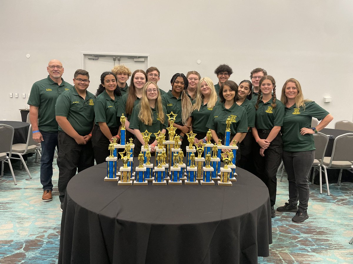 herzek_CCMHS's tweet photo. 🏆🏆🏆🏆💚💛🏆🏆🏆🏆Not bad for almost all first time competitors and mostly Freshman and Sophomores!!  So proud! Now we plan for 2023-2024 season, including regionals at Cypress Creek! @TheCoyoteWay @myFPSA https://t.co/MyrkdoVzxx