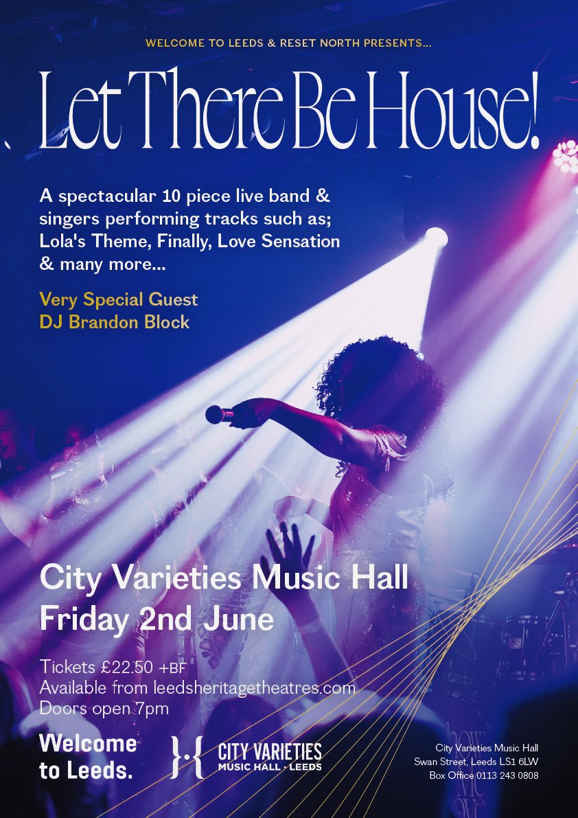 We are proud to announce we are coming home to the Leeds City Varieties Music Hall est 1865 & we can’t wait! 
Full 10 piece spectacular live band with Mr Brandon Block special guest!
Tickets: leedsheritagetheatres.com/whats-on/let-t…
@Brandonblock @CityVarieties @MDickson300 #musicalshow #leeds