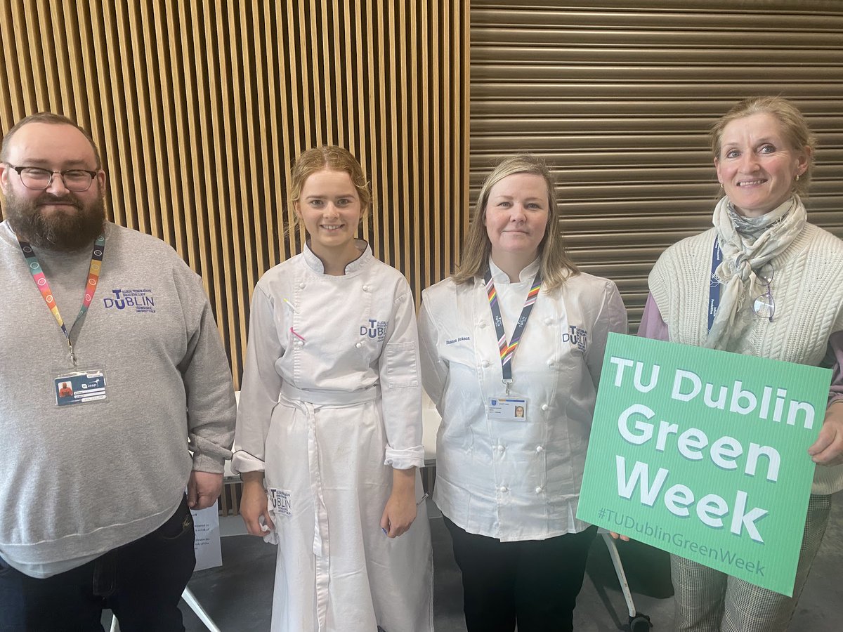 What a fabulous vegan chocolate cake! Very proud of our very own #CulinaryArts student Megan Curry, who won the Student Award + overall Master Baker prize in this Bake-Off organised for #TUDublinGreenWeek! This event has raised €312 for @IMNDA #tudublinfood #sustainability