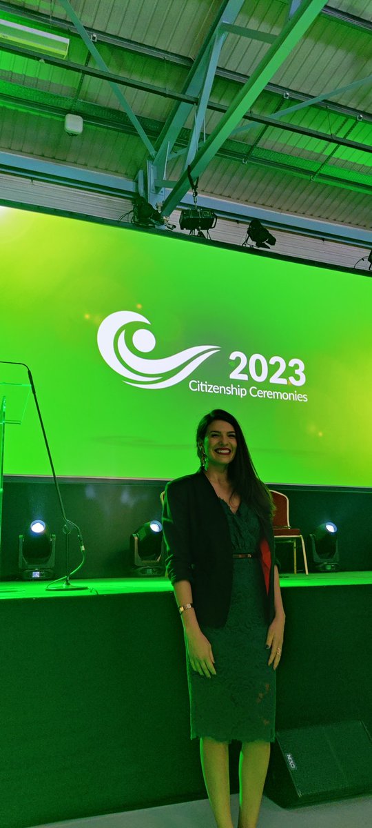 _SheilaCastilho's tweet photo. So after 10 years in this amazing island, today I got to officially say I'm one of them. And got to talk to @SimonHarrisTD as a bonus. #Éire #SureLook #BeGrand https://t.co/h5WAjZLnWr
