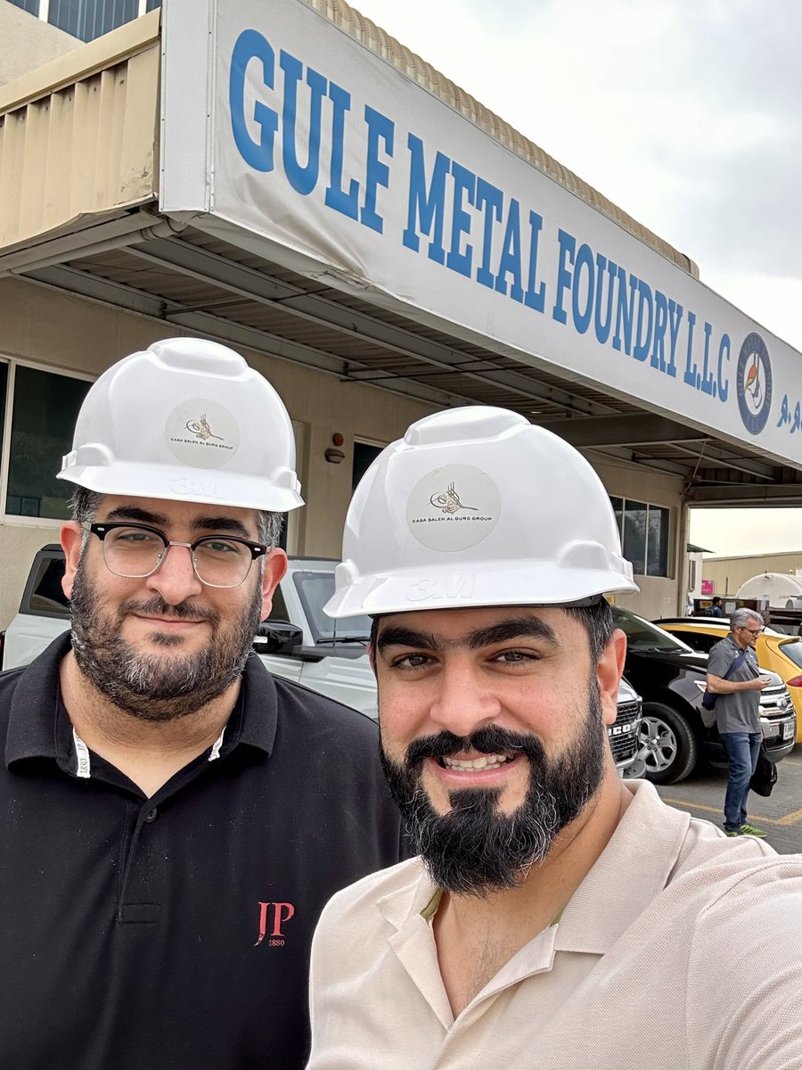 A Friday well spent at Gulf Metal Foundry. Happy to see how we could improve our processes and increase our foundry output, all by accepting change and embracing new ideas. #UAE #Dubai @AlGurgGroup #Factory #Foundry #Metal #Steel #Industry #Work #Innovation #Ideas #Change