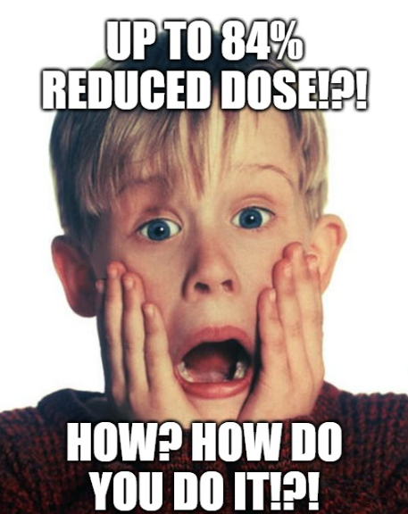 OmegaMedImaging's tweet image. This is the reaction we often see for Omega's proven 84% #DoseReduction!
