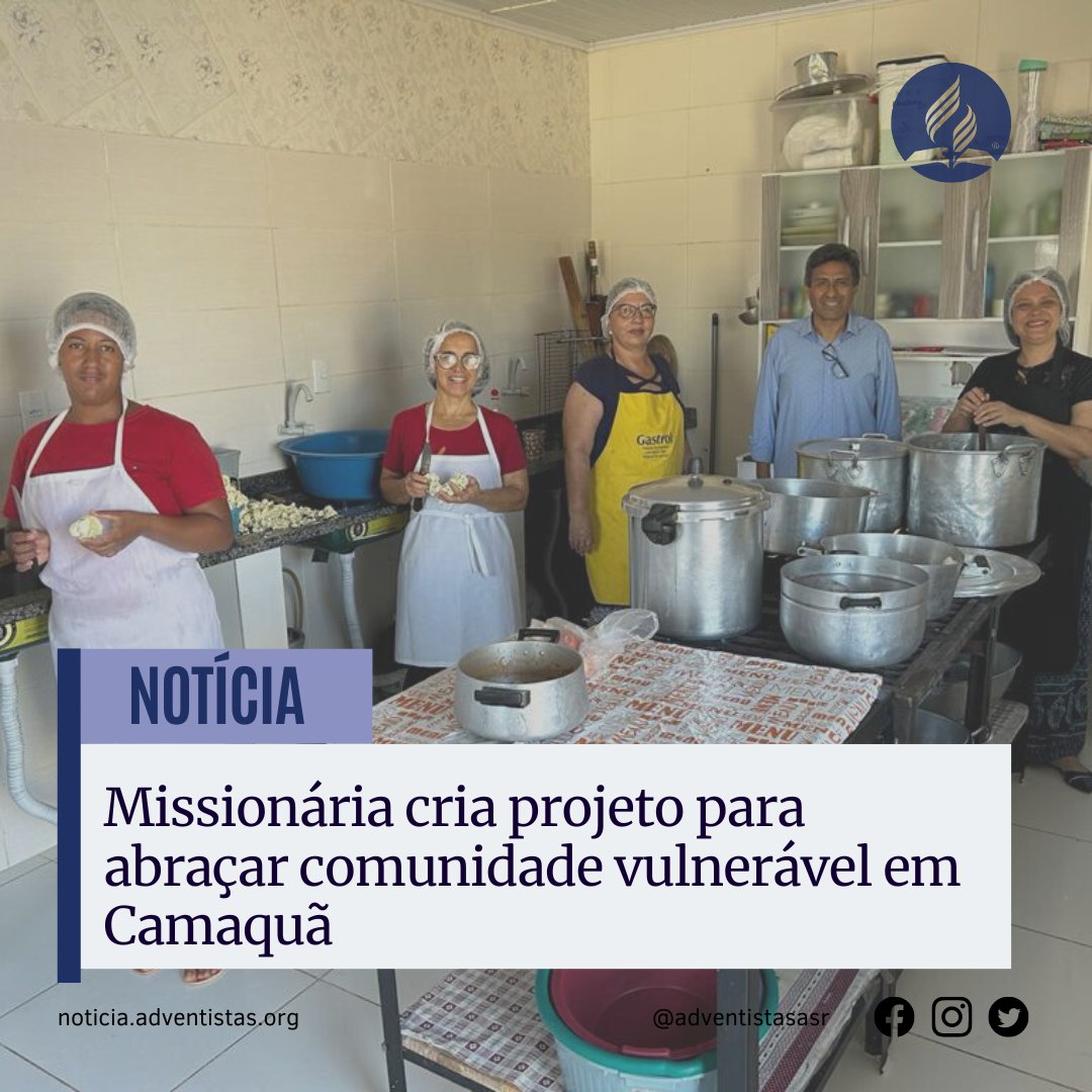 Desde 2019, o projeto Promovidas é realizado de segunda a sábado, oferecendo ações diferentes em cada dia. Mara Regina criou o projeto para atender a todos necessitados no município. Leia a matéria na íntegra no link noticias.adventistas.org/pt/noticia/gen…