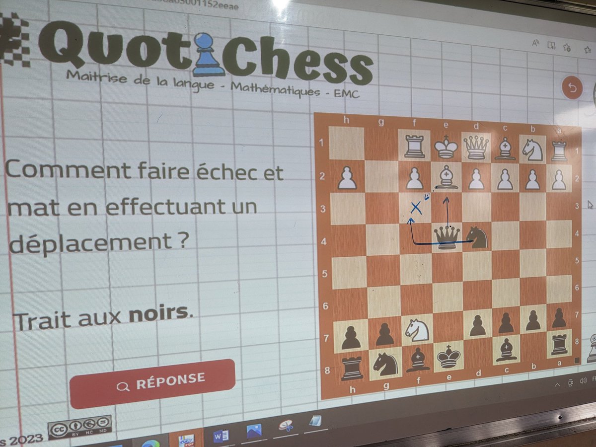 Cette semaine, nous avons participé à la #SemainedesMathematiques avec les situations de <a href="/QuotiChess/">QuotiChess 🐘</a>.