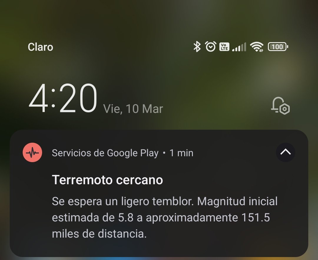 yesosuarez's tweet photo. Muy bueno este servicio a mi me avisó como un minuto antes del #Temblor se activa en configuración > seguridad y emergencia > Alertas de terremoto creo que es desde Android 12 https://t.co/G1ix4g1UWN
