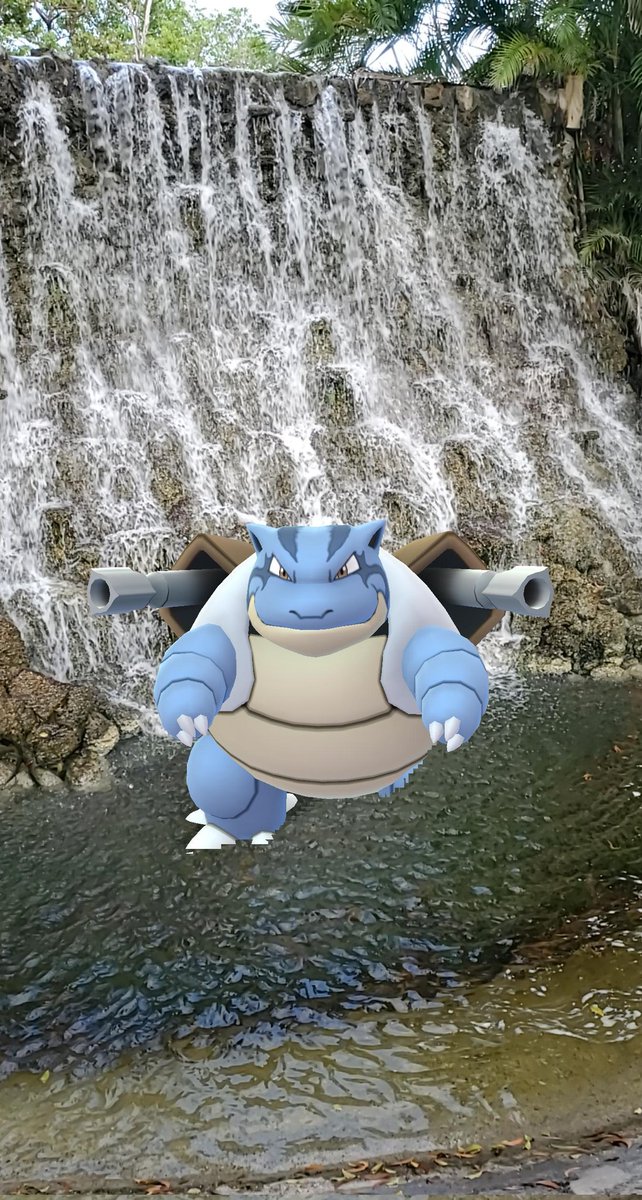 BlackUniGryphon's tweet photo. #CloneBlastoise #ClonePokemon #GOsnapshot #Blastoise #PokemonGo #MyPokemonGoLife #MyPokemonGoCareer #waterfall #Florida https://t.co/FVH5pF93zz