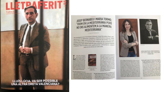 Vivim en la Mediterrània, però no ens alimentem a la manera mediterrània, alguna cosa no estem fent bé. Entrevista a propòsit de la monografia Cuineres del territori <a href="/Maria_tormo_DN/">Maria T. Santamaria</a> <a href="/jvmiralles/">J. Vicent Miralles</a> <a href="/RevLletraferit/">Revista Lletraferit</a> <a href="/OnadaEdicions/">Onada Edicions</a> <a href="/DrassanaLlibres/">Drassana</a> #cuinetesdelterritori