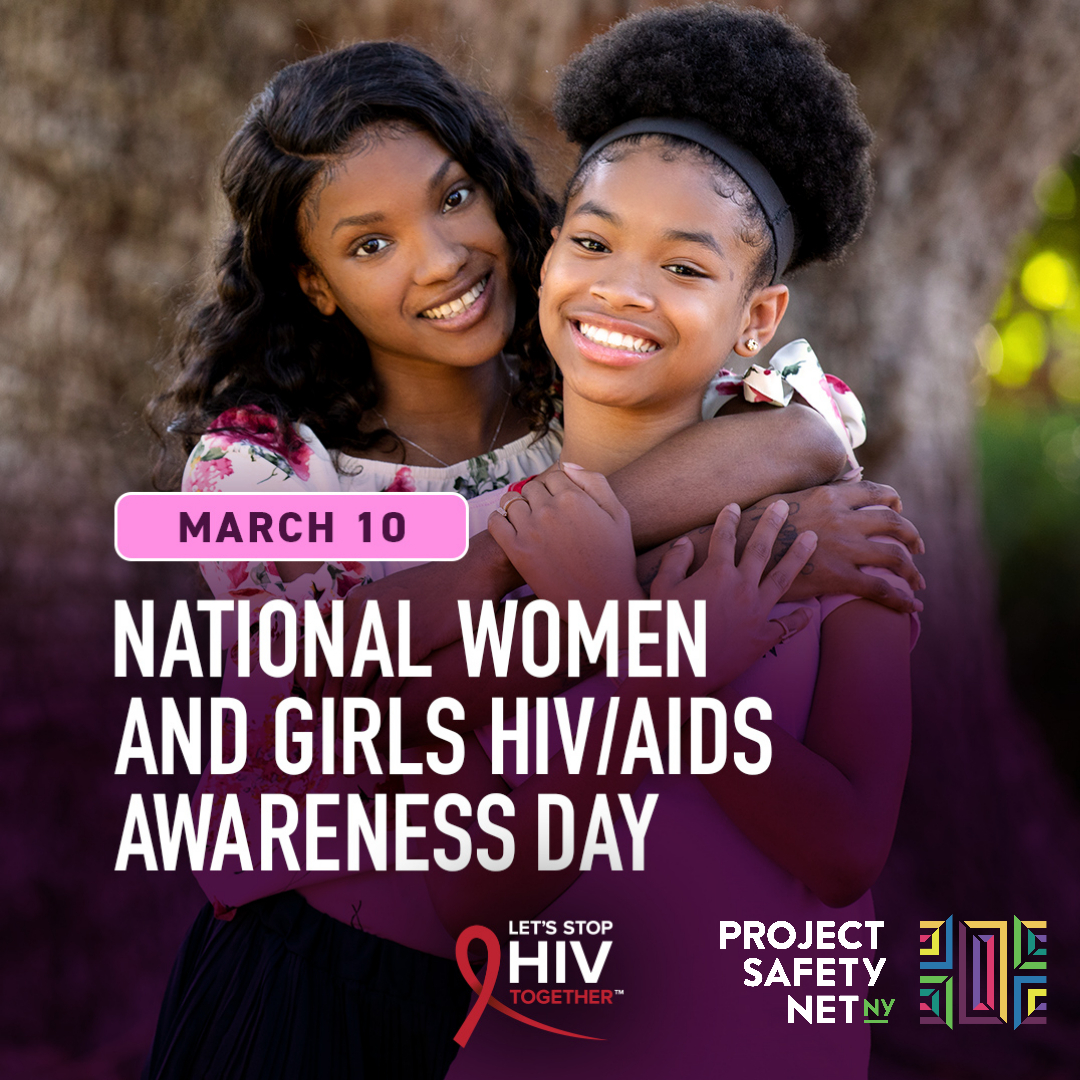 PSN_NY's tweet photo. Today is National Women and Girls HIV/AIDS Awareness Day!

#NationalWomenAndGirlsHIVAIDSAwarenessDay #NWGHAAD #HIV #AIDS #Women #WomensHistoryMonth #LGBTQ #LGBTQIA #LongIslandTogether #PSNNY #ProjectSafetyNetNY https://t.co/Lc6prWD6bN
