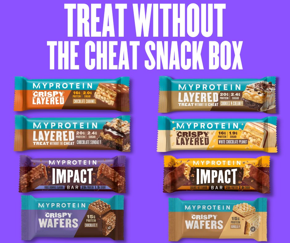 🍫 win a Myprotein snack box 🍫

fancy getting your hands on one of our #TreatWithoutTheCheat snack boxes for free?! 😍

simply retweet this tweet, reply with your fave Myprotein treat &amp; make sure you're following us...

we'll choose 3 lucky winners on Monday 13th March at 11am💙