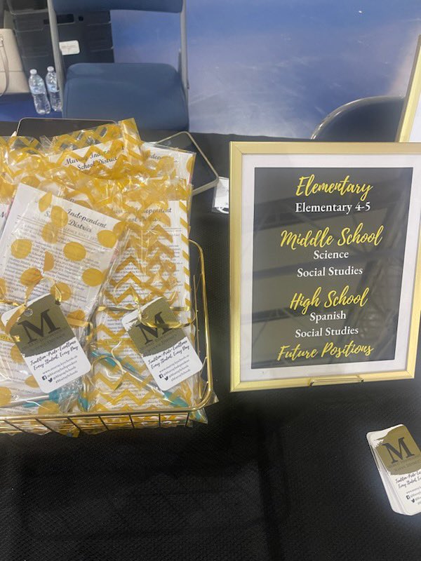 MurraySchools's tweet photo. Excited to speak with future educators today at the @murraystcoehs Teacher Career Fair! Stop by and visit us today and learn about our district! #murrayschools https://t.co/q47eTSUvZt