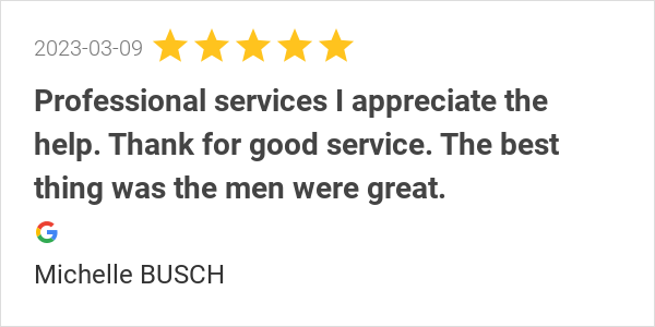 New 5.0-star Review: "Professional services I appreciate the help. Thank for good service. The best thing was...
