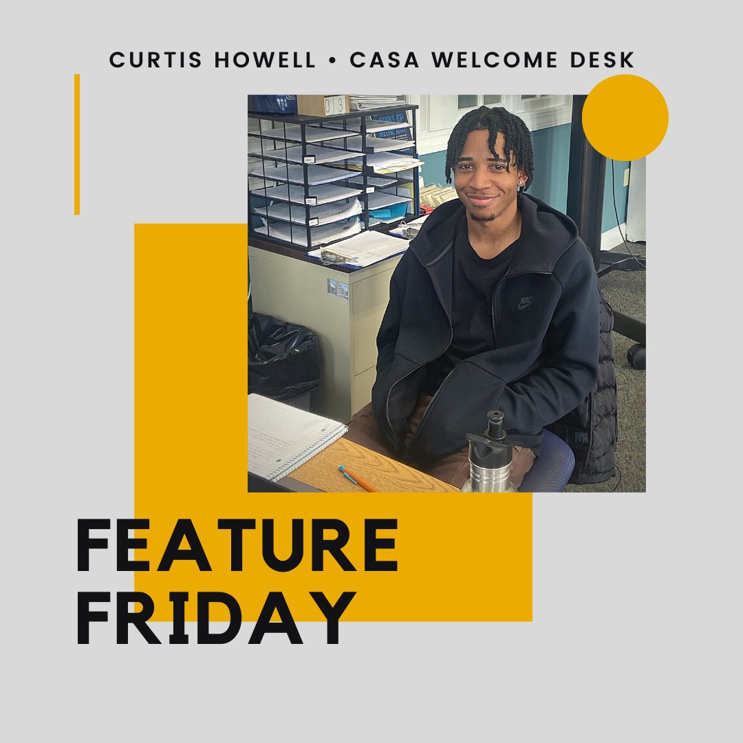 💫Happy Feature Friday💫

Today we are featuring Curtis Howell! Curtis is a sophomore Pre-Engineering major and he is one of the smiling faces you all see at our Welcome Desk here at CASA!

#FraminghamState #FSU #FSURams #CASA #Feature Friday