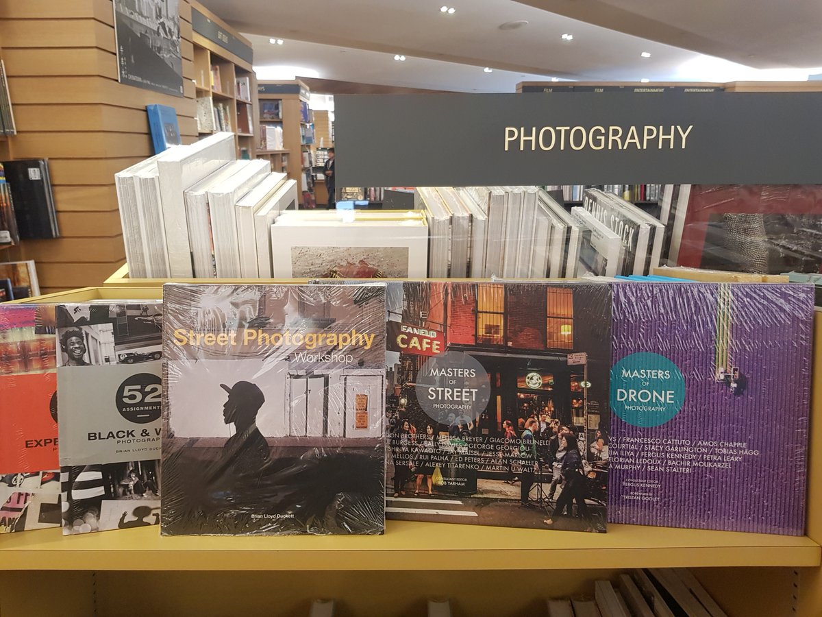 GMC_D's tweet photo. How wonderful to see such a great selection of @AmmonitePress #Photography books lining the shelves in #Kinokuniya, #Takashimaya #Singapore. Including titles from the #52Assignments #MastersOf & #Mastering series. #StreetPhotographyWorkshop #PhotographyBooks https://t.co/UvfuQHnDed