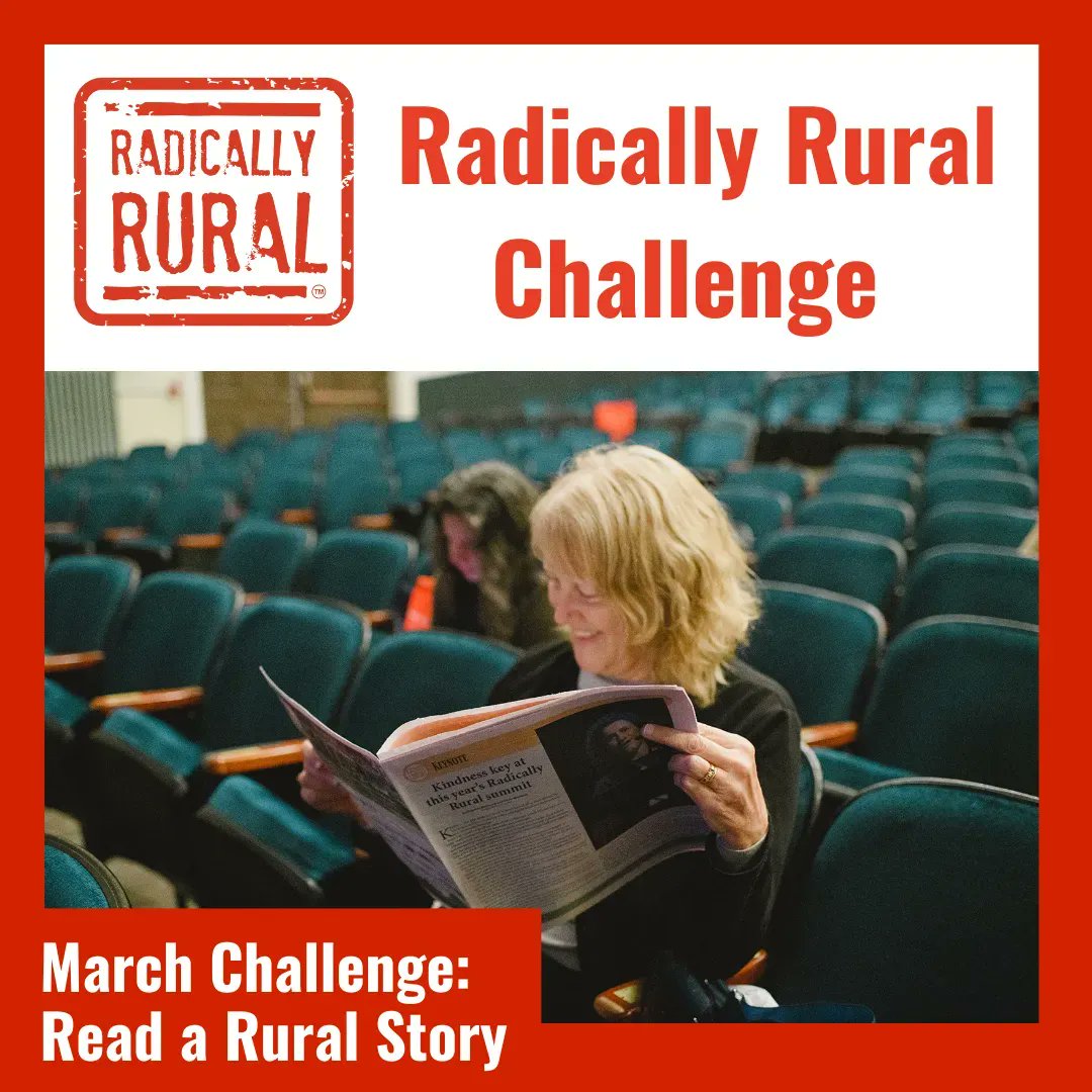 RadicallyRural's tweet photo. Read something rural this month. You might learn something about your own community or the history of a rural practice by taking a few minutes this month to read something centered around rural life. Let us know what you read in the comments!
___
#readingrural #radicallyrural https://t.co/nsoPdgmZ1a