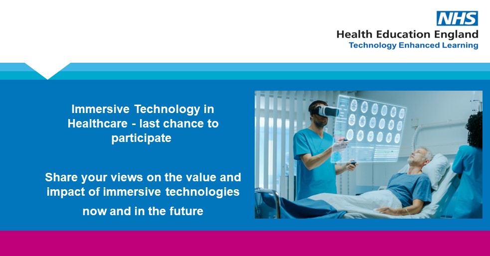 NHSE_TEL's tweet photo. Medical students can share their views on the value and impact of immersive technologies in healthcare by taking part in this short research piece: https://t.co/yret9pEoKV @unihospitals @LivHospitals @CUH_NHS @LeedsHospitals @NewcastleHosps @Leic_hospital @nottmhospitals https://t.co/Aqp0hcyKiu