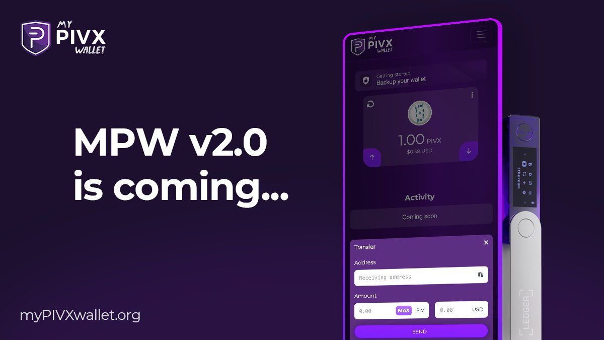 Are YOU Ready? #MPW 🔥

"The new UI is built to be extremely compact and efficient, fully mobile-first, modern and user-friendly, the first major step to an extremely seamless #PIVX onboarding experience on #Mobile." JSkitty

#cryptocurrency mypivxwallet.org