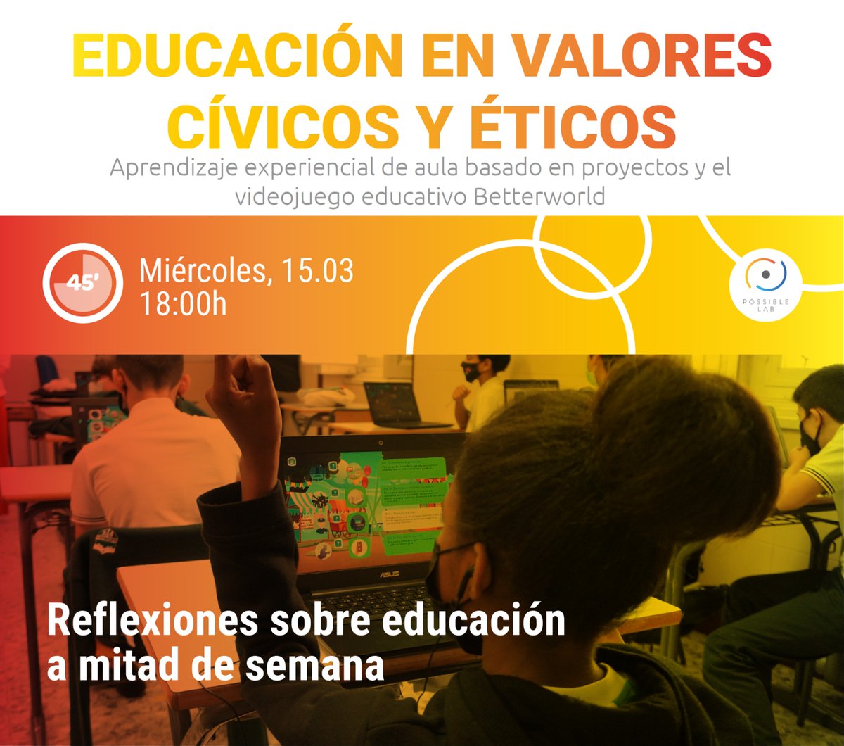 Nueva ley, nueva asignatura. Te has preguntado, ¿cómo aterrizar Educación en Valores Cívicos y Éticos de Educación Secundaria en tu centro? Descubre esta novedosa propuesta junto con la experiencia del videjugo educativo #Betterworld. ¿Os animáis? bit.ly/41YulTO