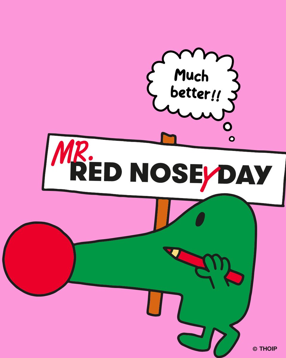 Less than 2 weeks to go until #RedNoseDay! Have you got your Mr. Men Little Miss T-shirt yet? Shop chari-tees change lives. Shop in store or hit the link in bio now! @comicrelief @MrMenOfficial #mrmenlittlemiss