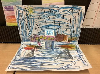 A first draft of a Year 1 pop-up card. Looking forward to the final version!