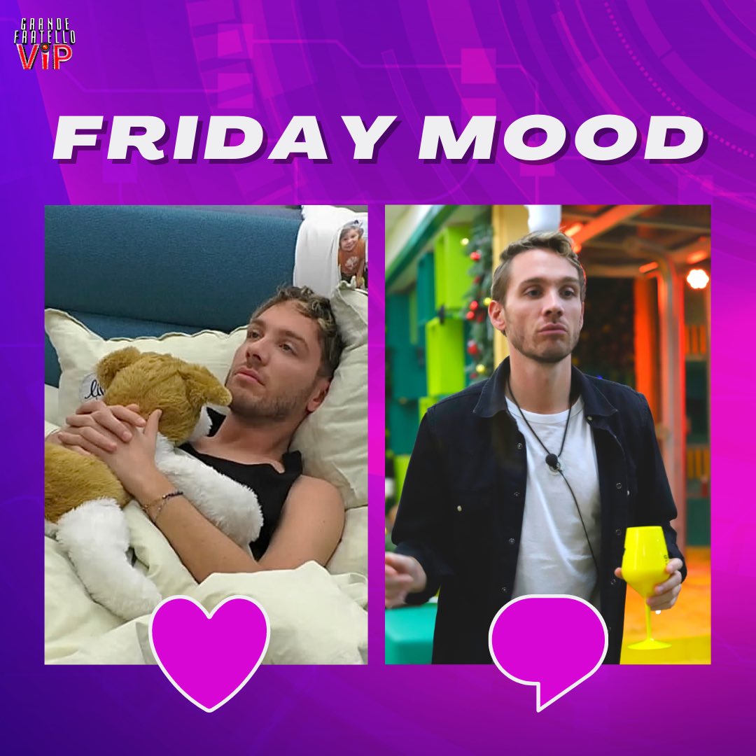 Grande Fratello on Twitter "Quando arriva venerdì, il mondo si divide