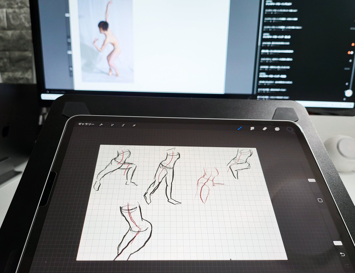 pukutomo_com's tweet image. #CLASS101 でジェスチャードローイングの勉強をはじめてみた！
難しいけど楽しい☺️