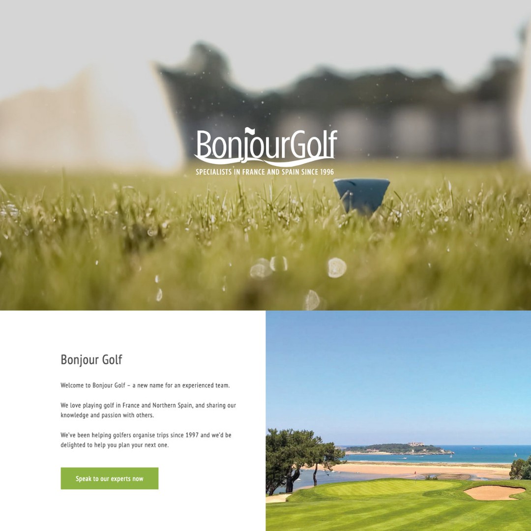 New #webdesign project launched last month for #devon based golf travel specialists BonjourGolf - looking forward to working with the team further for phase 2 of the project. #tavistock #webdeveloper