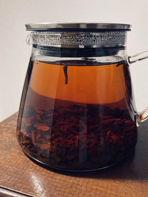 アイスチーのために濃いめにな。尚、香りは盛大に楽しんだ。 