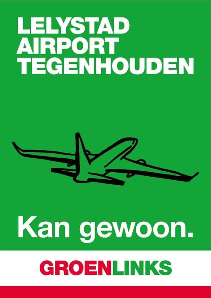 Wij zetten ons in om de uitbreiding van #LelystadAirport tegen te houden. Want een vliegveld erbij tijdens de klimaatcrisis? Dat kan echt niet. 
Lees op onze site hoe we dit doen: flevoland.groenlinks.nl/alles-over-de-…

#StemGroenLinks #ps2023 #Flevoland