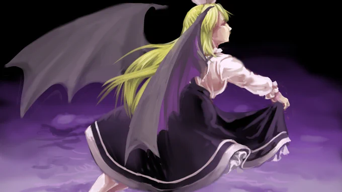 #東方版もうひとつの深夜の真剣お絵描き60分一本勝負くるみ 