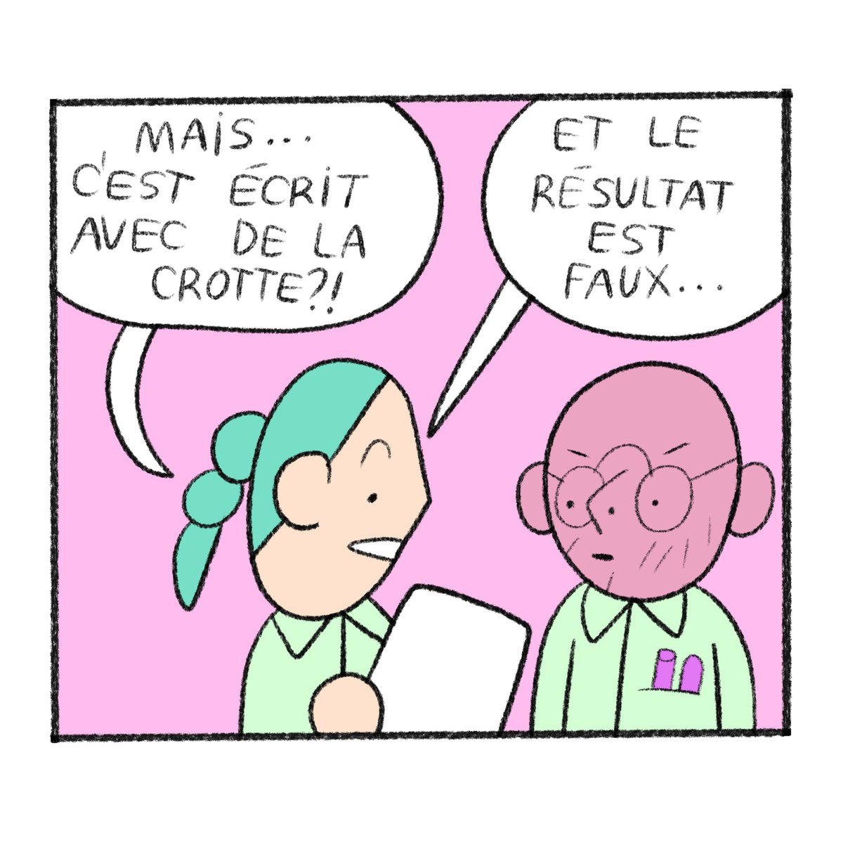 SUPER BISCUIT MAUDIT de <a href="/Elosterv/">Elodie Shanta</a> est une fausse compile de magazines qui n'existent pas. L'autrice mêle bizarre-absurde et inquiétant-mignon dans ce magazine étrange inspiré des recueils de son enfance. 
Pour soutenir le projet : exemplaire-editions.fr/projets/financ…