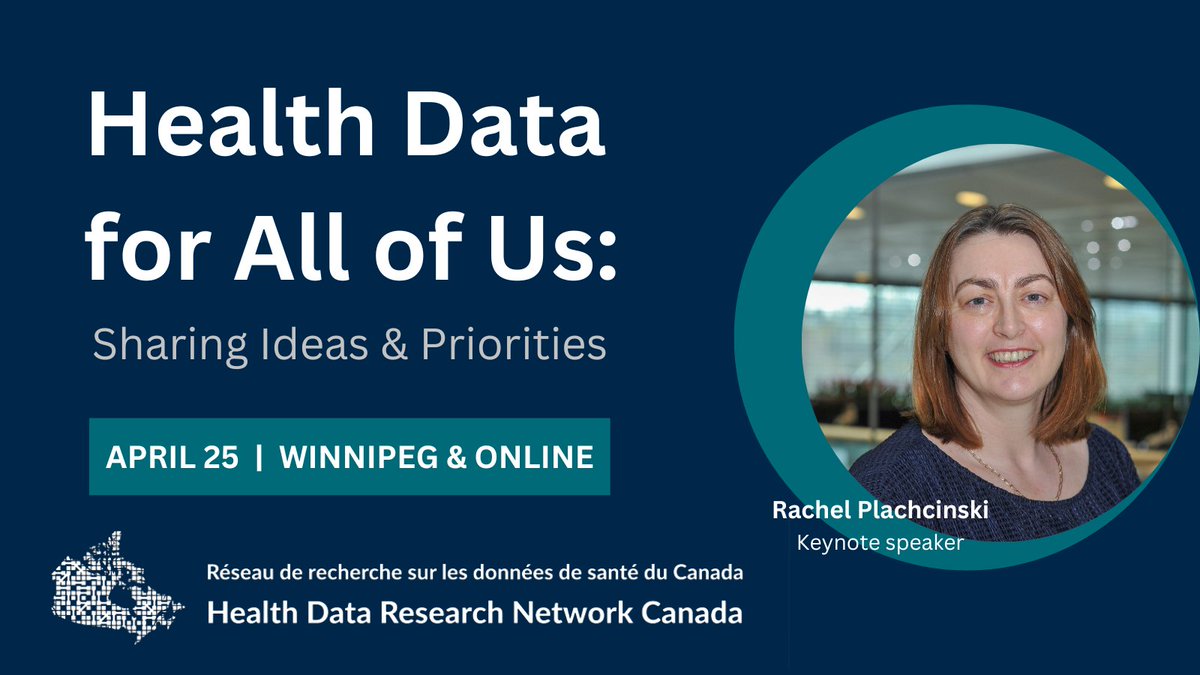Why are #HealthData important & how should they be used in Canada? Come to our FREE, 1-day public forum to learn about the work of #HDRNCanada w/ @Stroppybrunette @kimchspr @amyfreier @JuliaBurt18 @paprica_alison @335westmontave & more!  

REGISTER ➡️ bit.ly/HealthDataForum