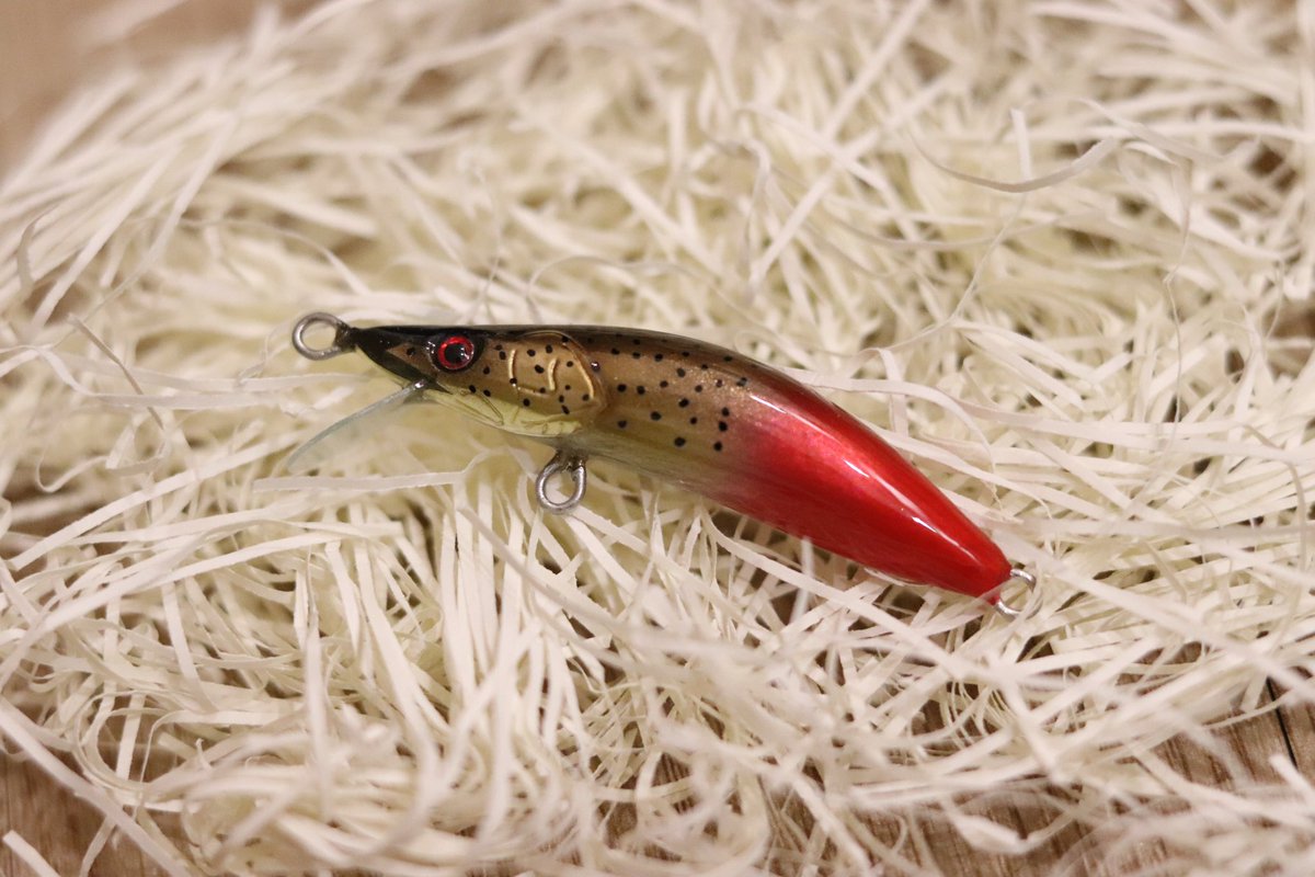 先日届いていた山女魚工房さんの渓流ミノー🐟
めちゃめちゃ綺麗で、いつまでも眺めていられる☺️
自分の渓流解禁はまだ先になりそうだけど、その時がくるまでイメトレしておきます🙌
いやー、早く釣りに行きたい🤣