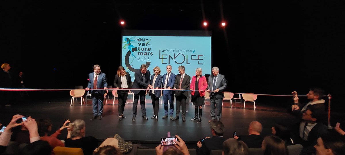 #Inauguration | Le Préfet de #SeineEtMarne a inauguré, aux côtés de la Présidente de la Région @iledefrance, du Président du @Departement77 et des élus, L'Envolée, nouveau pôle artistique du Val Briard. 👉Un vaste espace dédié à l'art et à la culture