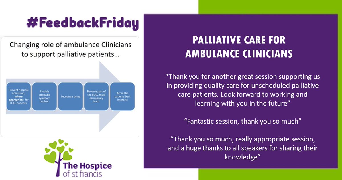 Fantastic feedback from our wonderful paramedics
<a href="/EastEnglandAmb/">EEAST Ambulance Service</a> working together to explore the role of ambulance clinicians in providing good end of life care #everybodysbusiness #shareddecisionmaking #everylifeisprecious