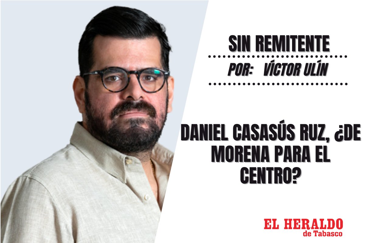heraldodetab's tweet photo. #Columna ✍️ | Sin remitente | Daniel Casasús Ruz, ¿de Morena para el Centro? | @VictorUlin

El nombre de @daniel_casasus cada vez suena más para quedarse con la candidatura al municipio de #Centro y preparar su arribo a la gubernatura en 2030 

Lee más:https://t.co/qyrs7ouTBM https://t.co/dD1Hx3KZVQ
