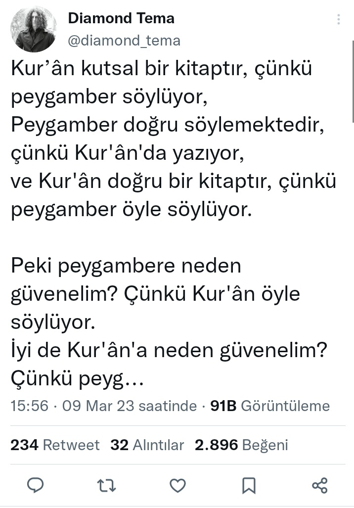 Chaos on Twitter: "Hee sahabe 'bu adama inanalım çünkü Kuran'da öyle