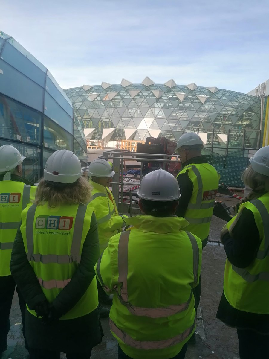 CHI Chief Director of Nursing, Grainne Bauer, was delighted to show Chief Directors of Nursing from South/SouthWest Hospital Group Ireland, Ireland East Hospital Group, Dublin Midlands Hospital Group &amp; Saolta University Health Care Group the new children's hospital today!