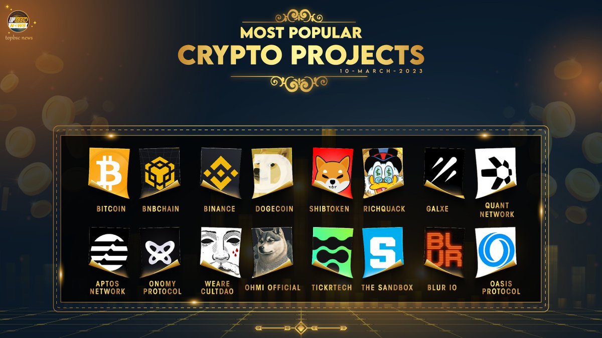topbscnews's tweet image. Most Popular Crypto Projects 🔥

@Bitcoin
@BNBCHAIN
@binance
@dogecoin
@Shibtoken
@RichQuack
@Galxe
@quant_network
@Aptos_Network
@OnomyProtocol
@wearecultdao
@OHMIOfficial
@TickrTech
@TheSandboxGame
@blur_io
@OasisProtocol
 
#topbscnews #BNB #BSC #Binance #BNBChain    #MEMECOIN