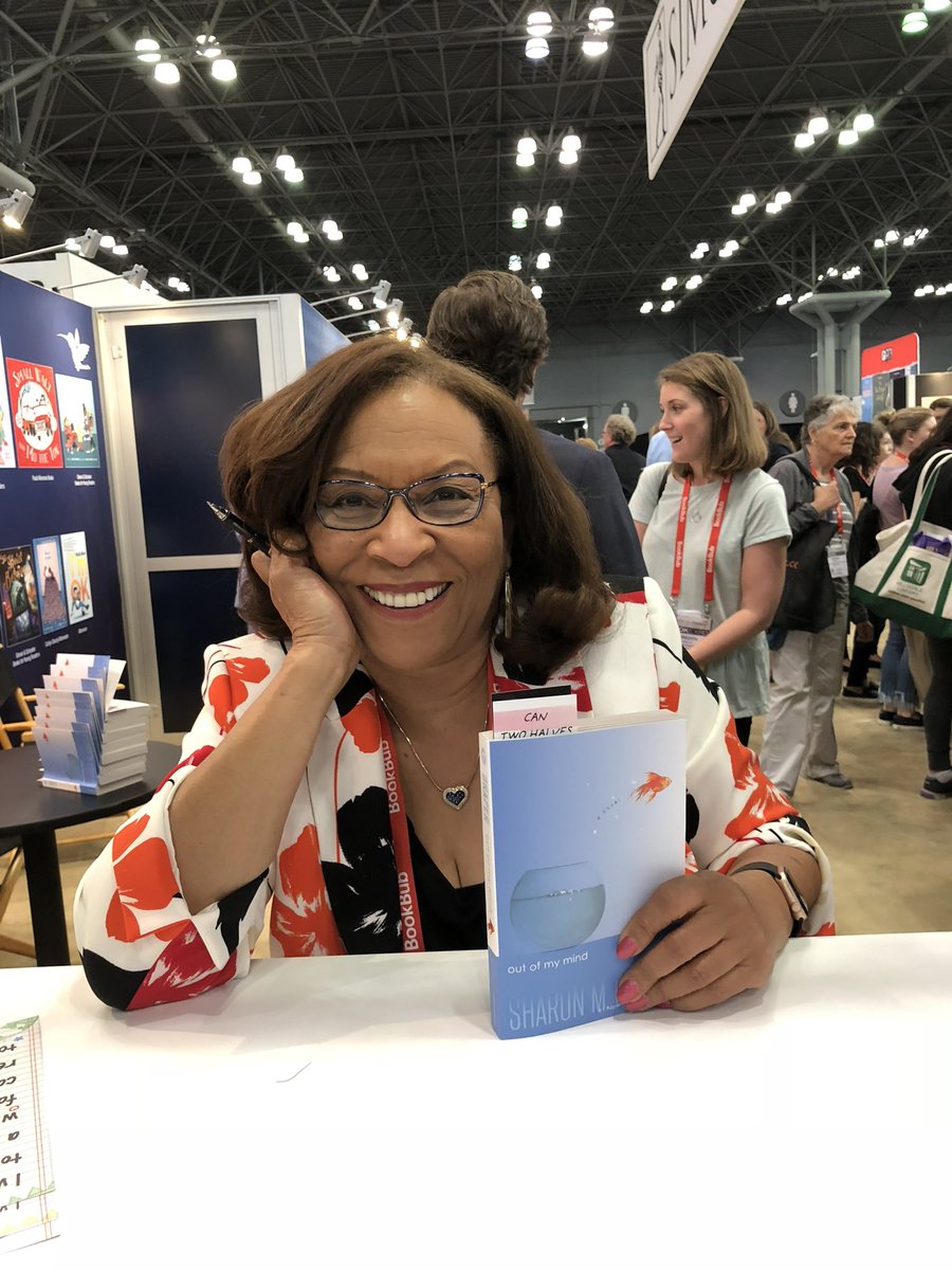 sharonmdraper's tweet photo. Out of My Mind came out in March 2010.  Wow! Miss Melody has traveled all over this country, all over the world. She's been read in homes and schools and churches and care facilities and even prisons. She's inspired so many to strive to do their best… https://t.co/bcCpC4AUtw