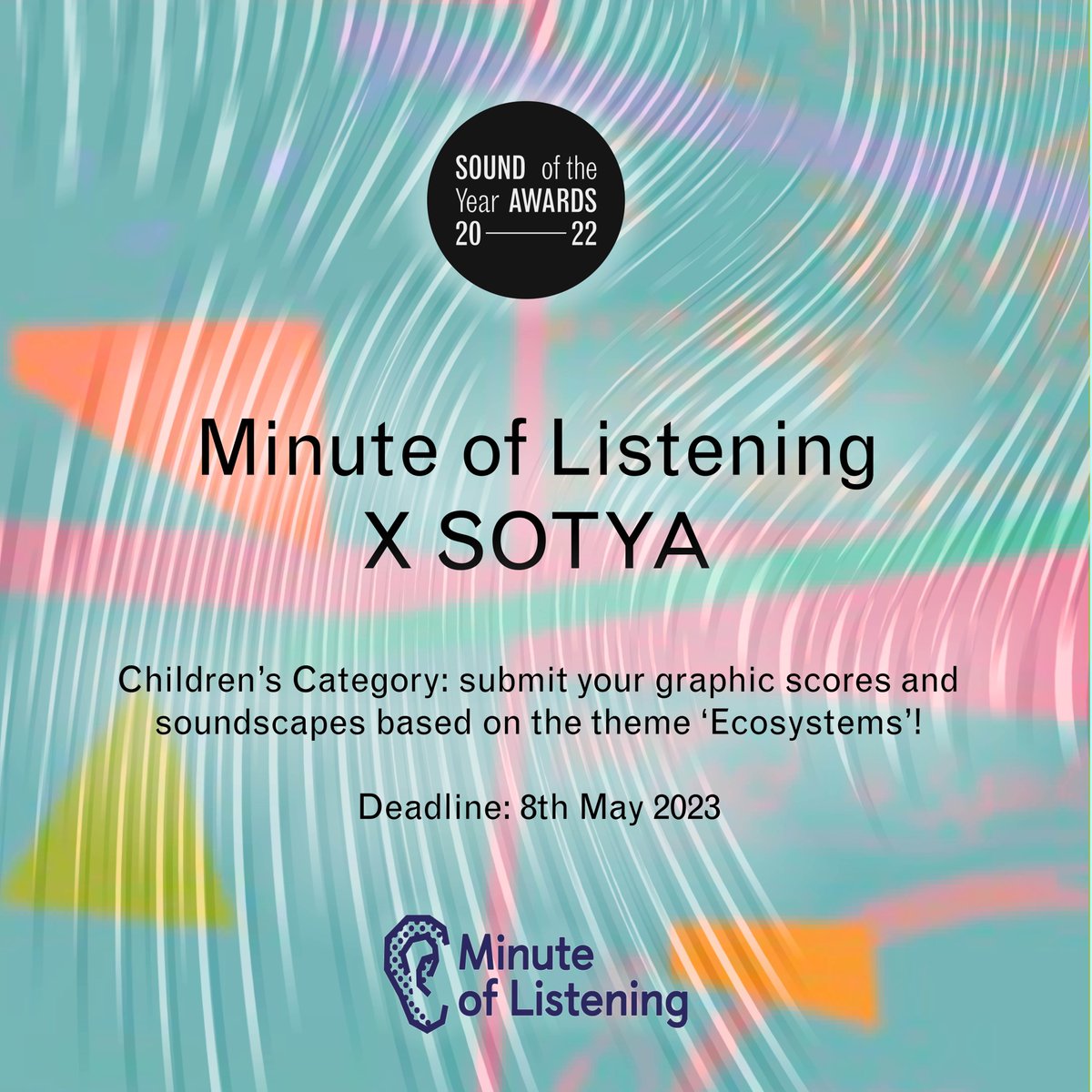 For this year’s partnership between SOTYA and @SoundandMusic's #MinuteofListening, we are inviting children and classes of children to create a graphic score and submit their own 60-second soundscape exploring the theme of ecosystems.